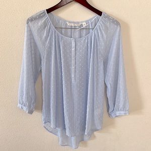 Lauren Conrad Heart Long Sleeve Size XSmall Sheer Cottagecore